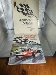 WORLD OF RACING Sights & Sounds of INDY 500 Buch Rekord Poster Aufkleber Schuber - Bild 1 von 7
