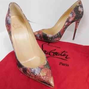 New Christian Louboutin Glitter Plume Multi So Kate 120 Pumps 37 - Picture 1 of 7