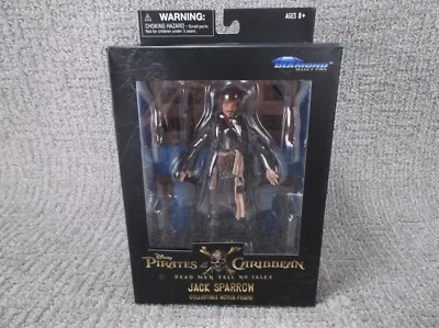 Diamond Select "Capitán Jack Sparrow." Figura Piratas/Caribe Caja Abierta Foto 1 de 4