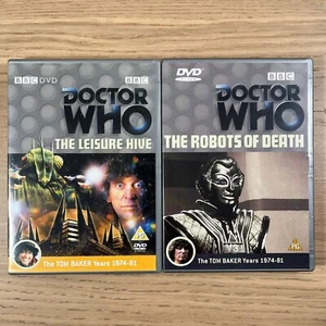 Doctor Who DVD The Leisure Hive and The Robots Of Death Tom Baker DVD Bundle - Picture 1 of 7