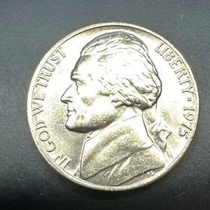 Moneda P Jefferson Nickel 1975 - Elección/Gema BU UNC - Imagen 1 de 2