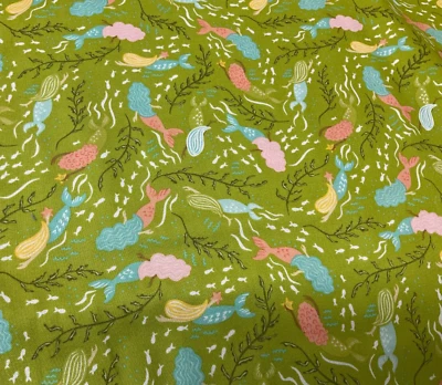 THE SEA AND ME #20792-16 MERMAID DANCE-KELP BY STACY IEST HSU FOR MODA- BTY - Image 1 of 2