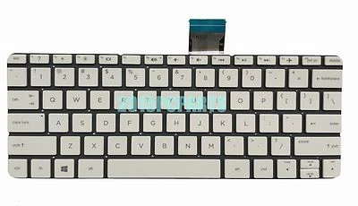 New HP Stream 11-D010NR 11-D011WM 11-D020NR 11-D060SA Keyboard US White - Image 1 of 4