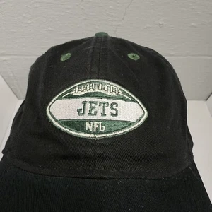 NEW YORK JETS NY Hat Cap Strap Back Metal Clasp Black '60 Gridiron Classic NFL - Picture 1 of 9