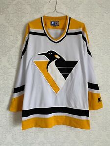 Vintage NHL Pittsburgh Penguins USA Ice Hockey Shirt Jersey Starter Size XL