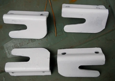 Set 4 Vtg bed hooks,repair taper pin broken hitches w/ these hooks,no welding Cover
