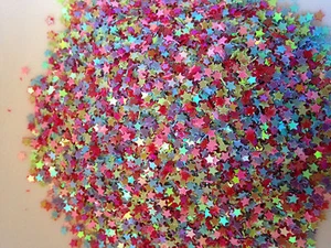 10g Mixed Tiny 3mm Star Sequins Lovely Colour Cardmaking Decoration Free postage - Picture 1 of 4