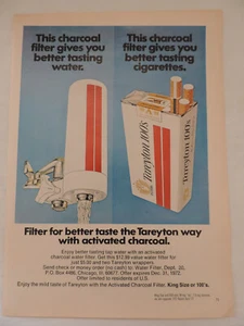 1972 TAREYTON 100's Cigarettes Full Page Color Print Advertisement - Bild 1 von 3