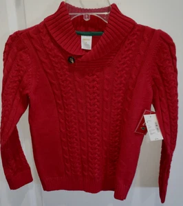 girls GYMBOREE red knit SWEATER NEW NWT size 6 MSRP 39.95 nice SCHOOL WEAR! - Picture 1 of 1