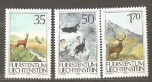 Liechtenstein: full set 3 mint stamps, Animals - Hunting, 1986, Mi#907-9, MNH - Picture 1 of 1