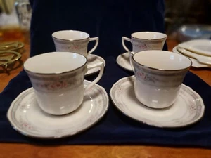 Set of 4 Noritake Rothschilds Cup and Saucers - Picture 1 of 4