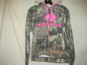 Mossy Oak Girl's Camo Hoodie Size S Pink Preowned Lite Wear - Picture 1 of 3