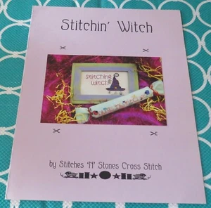 Cross Stitch Pattern - STITCH'N WITCH - Stitches 'N' Stones Cross Stitch - Picture 1 of 2