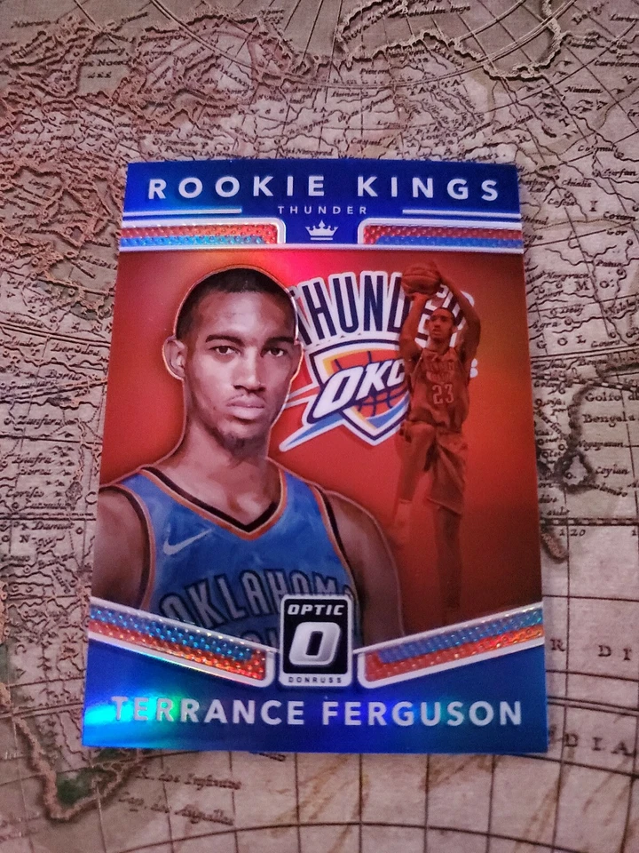 2017-18 Donruss Optic Rookie Kings Terrance Ferguson Blue Prizm #21 85/85 SP RC  - Image 1 of 2