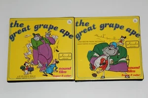 SUPER 8 COLOR HANNA BARBERA LOTE 2 PELICULAS THE GREAT GRAPE APE EN ESPAÑOL - Bild 1 von 3