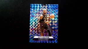 2023-24 Mosaic Prizm Reactive Blue #278 Los Angeles Lakers LeBron James City - Picture 1 of 2