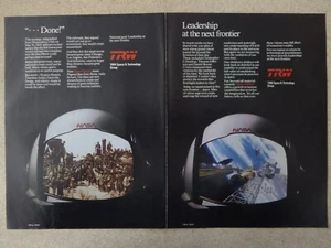 3/1987 PUB TRW SPACE STATION FRONTIER PROMONTORY POINT UTAH RAILROAD ORIGINAL AD - Picture 1 of 1