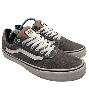 Vans Ward DX Mens 12 Gray Brown Skate Shoes Casual Low Top Deluxe Comfort - Picture 1 of 12