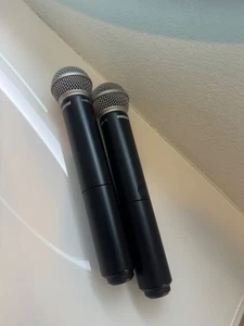 Shure BLX2/SM58 wireless Handheld  Transmitter H9 Band (x2) Made In Mexico - Picture 1 of 2