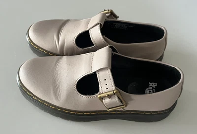 Zapatos Dr. Martens Zavala MJ Plataforma Mary Janes Taupe Hebilla Correa EE. UU. 6 Grunge Foto 1 de 4