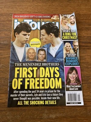 In Touch magazine Dec 2 Th 9 Th 2024 The Menendez Brothers First Day Of Freedom Foto 1 de 4
