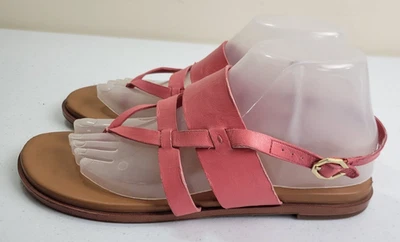 Sandalias de tanga Cole Haan Finley W17455 de cuero rosa con tira trasera para mujer talla 8B Foto 1 de 4