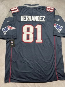 Herren 3XL NFL New England Patriots Aaron Hernandez #81 Nike Fußball Trikot Neu mit Etikett - Bild 1 von 14