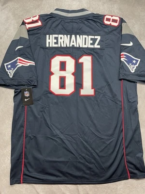 Mens 3XL NFL New England Patriots Aaron Hernandez #81 NIKE Football Jersey NWT - Image 1 of 4