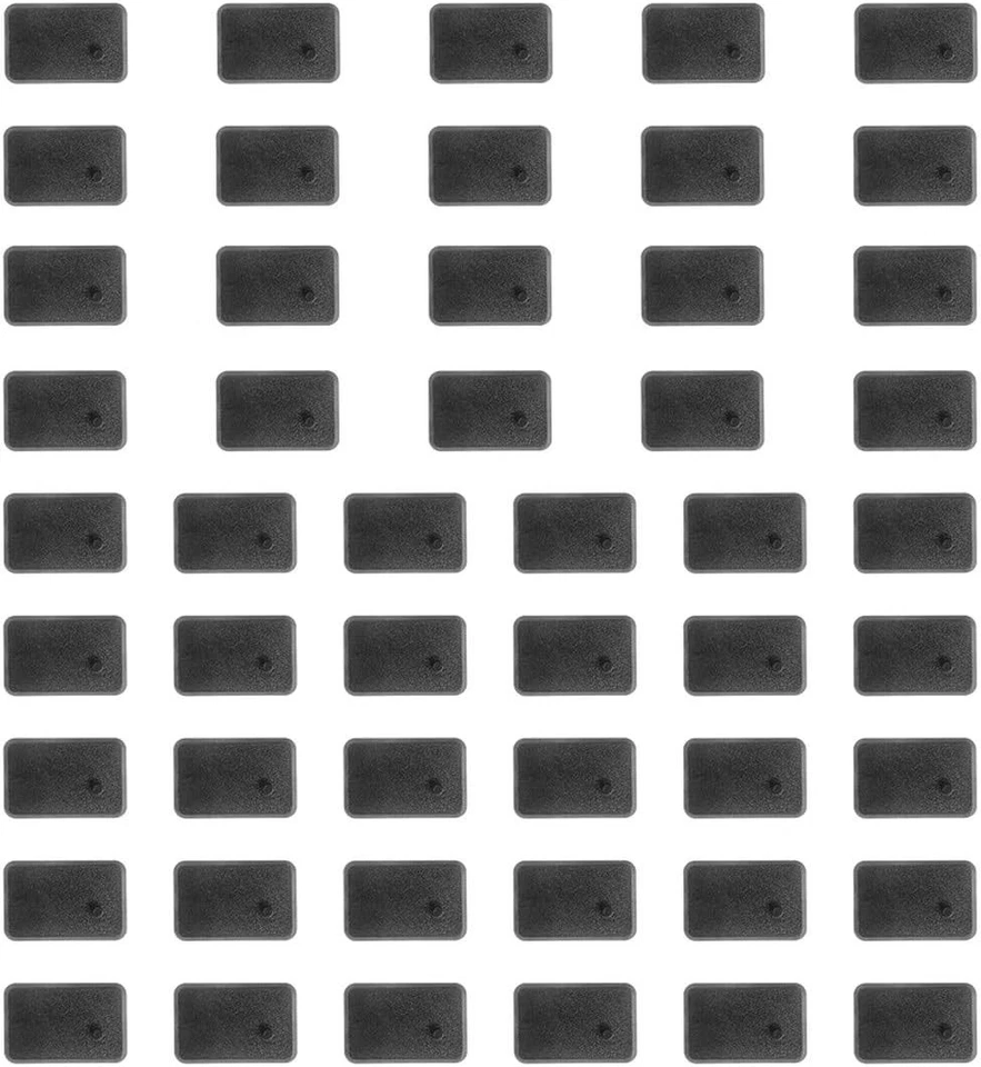 NC EBCO 50 Pieces Plastic Action Figure Stand Base for 3.75 inch 50pcs-black