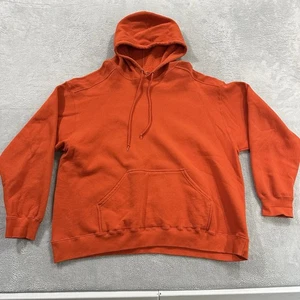 Vintage Pro Spirit Hoodie Sweatshirt Men's 2XL Pockets Fleece Orange USA - Picture 1 of 7