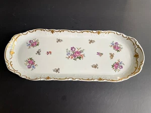 reichenbach porcelain Rectangle Vanity Tray Floral 15” Wide - Bild 1 von 4
