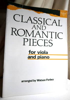 Classical and Romantic Pieces for Viola and Piano. Watson Forbes. Grieg Handel - Image 1 of 4