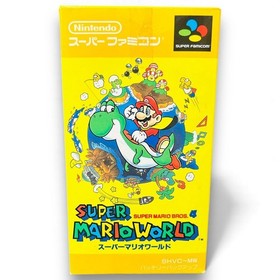 Nintendo Super Famicom Super Mario World SFC CIB Japan Unused