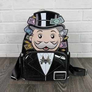 Loungefly Monopoly Mini Rucksack 90th Anniversary Pennybags Glitzer Cosplay - Bild 1 von 18
