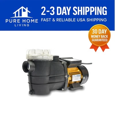 Efficient 3/4HP Above Ground Pool Pump - 2400GPH Flow Rate with Filter Basket - Image 1 of 4