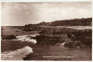The Rocks Scotstown Banff Schottland RP Postkarte RPPC - Bild 1 von 2
