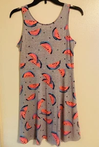 Girls Size 14 Watermelon Print Dress Sleeveless - Picture 1 of 1