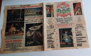 Vintage Kelly Miller Circus Advertisement Newspaper Flyer Free Shipping - Picture 1 of 7
