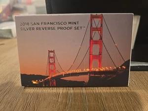 2018 S Reverse Proof Silver Proof Set w/ COA - Picture 1 of 5