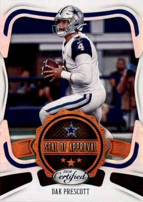2020 Certified Seal of Approval #9 Dak Prescott - FB - Image 1 of 2