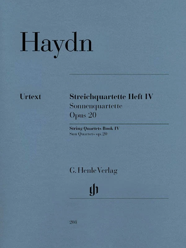 Haydn String Quartets Vol IV Op 20 Sun Henle Urtext Violin Sheet Music Book - Image 1 of 1