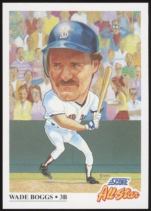 1991 Score #393 Wade Boggs All Star Boston Red Sox Baseball Card - Image 1 of 1