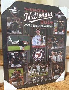 NEW MLB Washington NATIONALS 2019 World Series Championship 16x20 Plaque NOS NIP - Bild 1 von 7