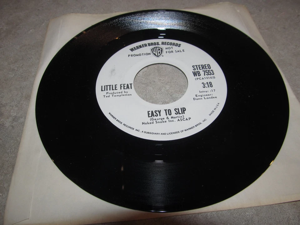 LITTLE FEAT Rare WLP Original 45 EASY TO SLIP Mono & Stereo WB NM! - Image 1 of 2