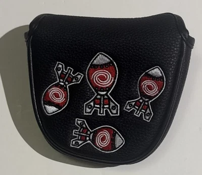 Odyssey 定制火箭槌黑色 x 红色推杆头套磁性新品 — 第 1/4 张图片