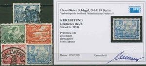 Dt. Reich 1933 Nothilfe Wagner Zähnung B, 500/05 B gestempelt geprüft Befund - Picture 1 of 1