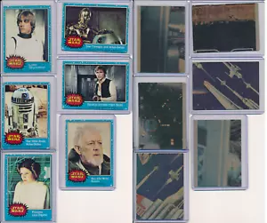 1977 Topps Star Wars Cards Complete Set 1-66 Series 1 Blue Border Luke Skywalker - Picture 1 of 11