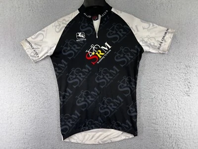 Giordana Cycling Jersey Womens Medium Black White 1/2 Zip Pockets Polyester SRM - Image 1 of 4