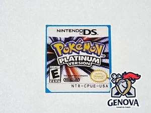 Pokemon Platinum Version Nintendo DS Replacement Game Label Sticker Precut - Picture 1 of 1