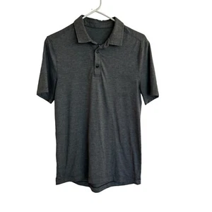 Lululemon Polo Shirt Mens XS Evolution Short Sleeve Performance Gray - Picture 1 of 4